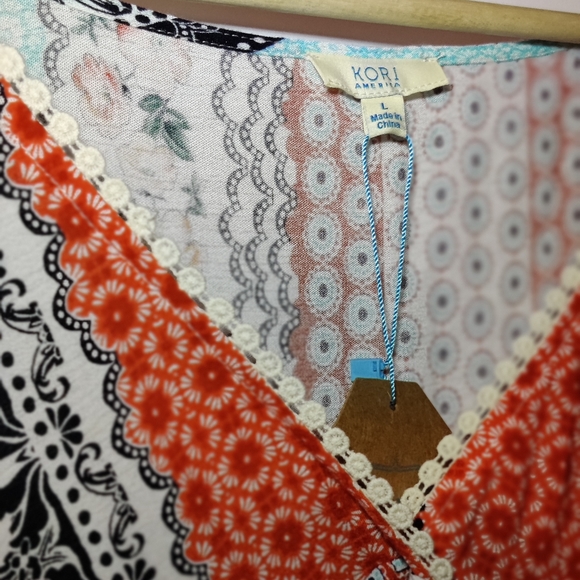 Kori Long Sleeve Floral Lace Boho Dress - Picture 7 of 10